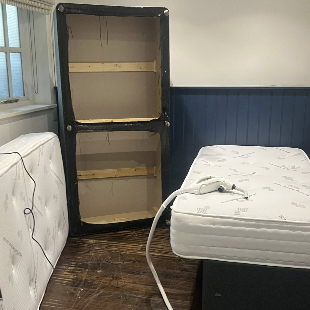 An image of furniture being treated for bed bugs