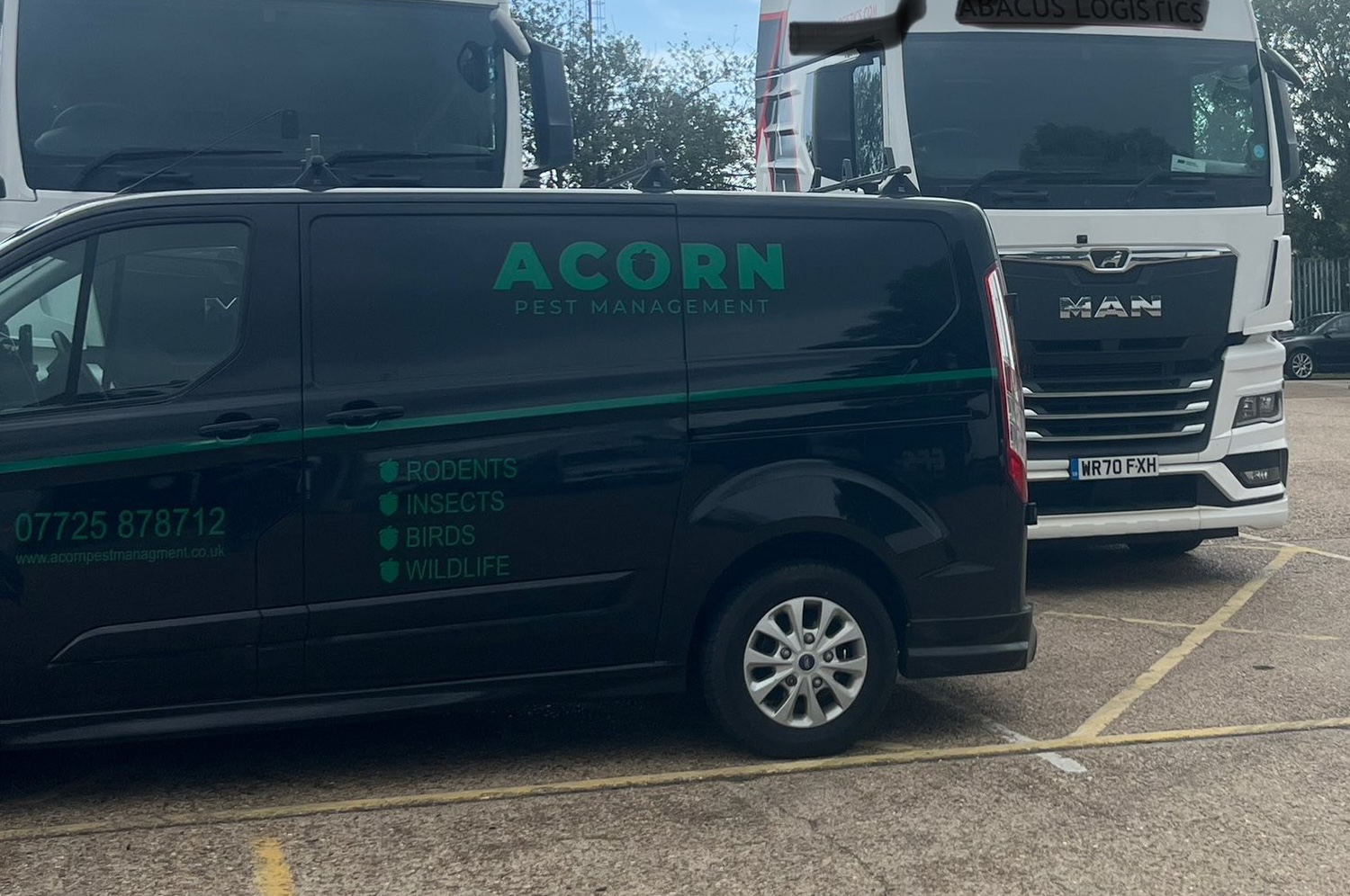 Acorn Pest Management branded van